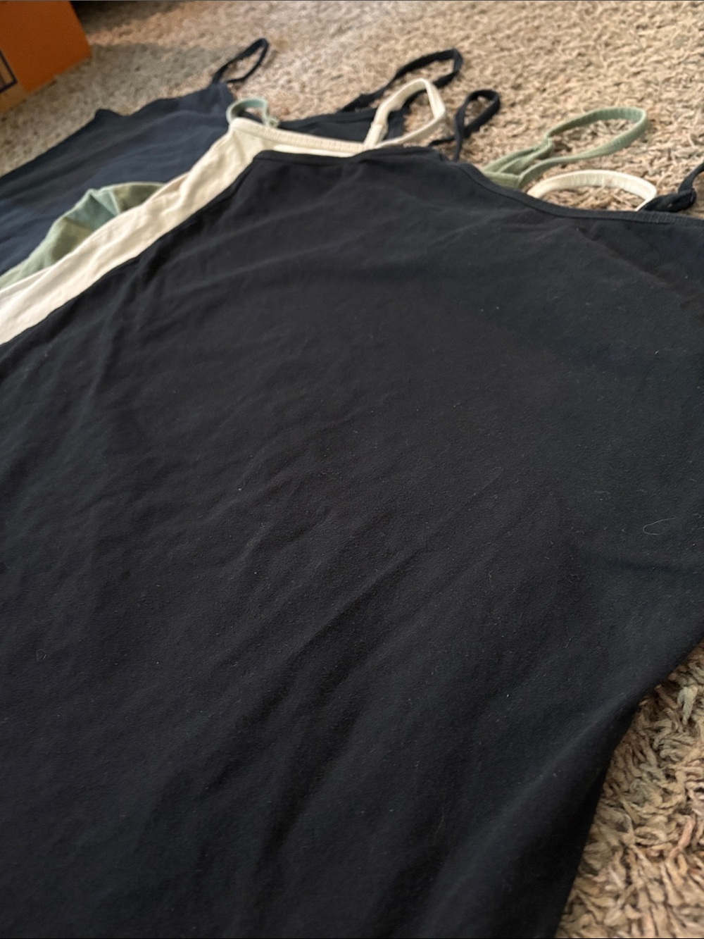 torrid Spaghetti Strap Camisole Set in Black, Olive, Cream Lot - Picture 9 of 12